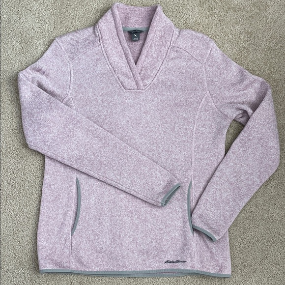 Eddie Bauer Light Pink Cowl Neck Sweater. Better Sweater. - Picture 1 of 9